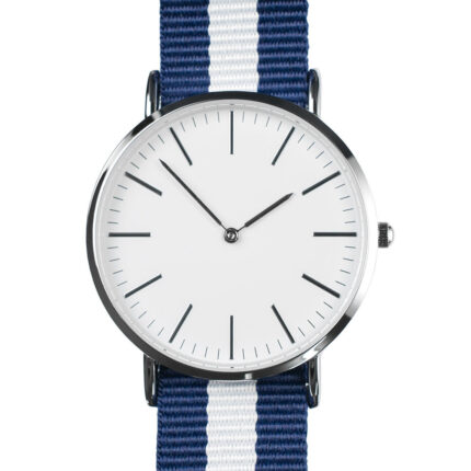 Ayanar Navy Silver Classic Watch